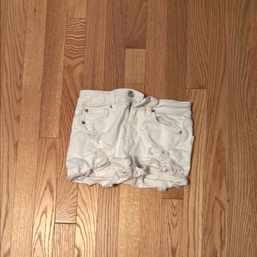 American Eagle Outfitters White Jean Shorts